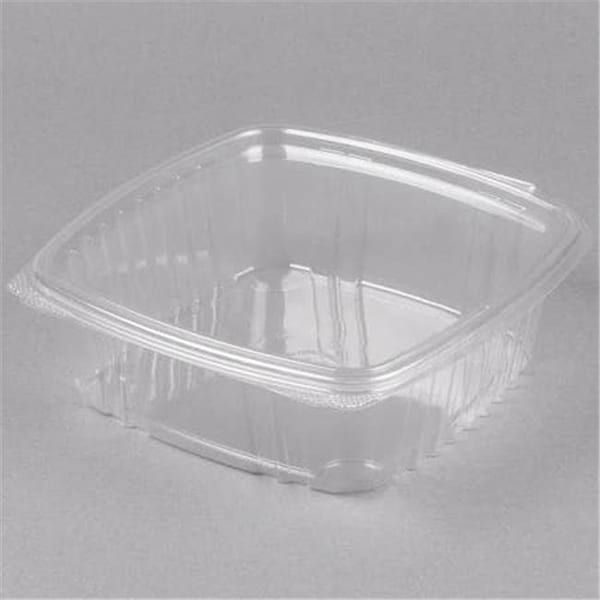 Genpak Genpak AD48 48 oz Apet Plastic Hinged Deli Container; Clear - Case of 200 AD48 - main